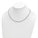Rhodium Over Sterling Silver 2.4mm Snake 20 Inch Chain