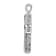 Rhodium Over 14K White Gold 5/8ct. Black Diamond Cross Pendant