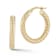 Bellissima Gold 14K Yellow Gold Twist Round Hoop Earrings
