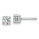 14K White Gold Lab Grown Diamond 1 1/4ctw VS/SI GH 4 Prong Earrings