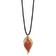 24k Yellow Gold and Iridescent Copper Dipped Double Evergreen Leaf Necklace