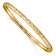 10k Yellow Gold 4.5mm Hexagonal Design Diamond-Cut Flexible Bangle