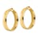 14k Yellow Gold Polished 1 5/16" Hoop Earrings