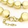 Large Gold Bead Necklace In 18K Gold Over Bronze