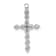 Rhodium Over 10k White Gold 0.33 ctw Diamond Cross Pendant