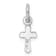 Rhodium Over Sterling Silver Child's September Blue Preciosca Crystal
Cross Pendant