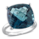 London Blue Topaz 14K White Gold Ring 19.24ctw