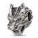 Sterling Silver Textured Dragon Head Bead