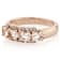 Morganite Oval And White Zircon Ring In 18K Rose Gold Over Sterling
Silver 1.14ctw