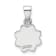 Rhodium Over Sterling Silver Multi-color Enamel Smiling Sun Children's Pendant