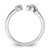 Rhodium Over 14K White Gold Lab Grown Diamond VS/SI GH, Initial
Adjustable Ring