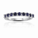 Blue Real Sapphire Ring Sapphire Sterling Silver Anniversary Style
Stackable Band Ring