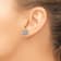 Rhodium Over 14K White Gold Lab Grown Diamond SI1/SI2, G H I, Squared
Halo Post Earrings