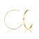 Open Hoop Earrings In 14K Gold Over Sterling Silver
