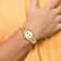 LogoArt University of South Carolina Pro Gold-tone Gents Watch
