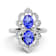 14K White Gold Tanzanite and Diamond Ring 1.74 ctw
