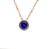 Round Tanzanite and Cubic Zirconia 18K Rose Gold Over Sterling Silver
Pendant with chain, 2.15ctw.