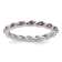 Sterling Silver Stackable Expressions Rhodolite Ring 0.35ctw