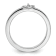 Sterling Silver Stackable Expressions Dangle Heart Diamond Ring 0.045ctw