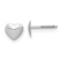 Rhodium Over 14k White Gold Children's 5mm Heart Stud Earrings