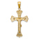 14k Yellow Gold Textured Crucifix Pendant