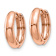 14k Rose Gold 7/16" Polished Hinged Hoop Earrings