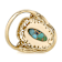 Multi-Color Blended Turquoise Oval Solitaire Ring In 18K Gold Over
Sterling Silver 20x8mm