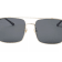 Gucci Gold Tone and Black Frame / Gray Lens Square Sunglasses