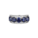 Blue And White Cubic Zirconia Platinum Over Sterling Silver Ring 7.75ctw