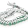 Emerald Tennis Bracelet In Sterling Silver