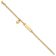 14k Yellow Gold Cut-out Heart with Dangling Heart Children's Mariner
Link ID Bracelet