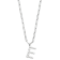 Rhodium Over Sterling Silver 3-5.5mm Freshwater Cultured Pearl LETTER E
18-inch Necklace