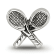 Sterling Silver Tennis Racquets Bead