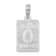 Rhodium Over Sterling Silver Polished 0 Mile Marker Key West Pendant