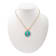 Barse Turquoise Celestial Star Pendant Necklace In Bronze
