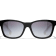 Chanel Black Frame with White Arms/Gray Lens Sunglasses