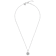 Initial W Charm Pendant Necklace In Silver-Tone