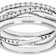 Moissanite Stackable Set Of 3 Rings In Sterling Silver