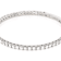 Moissanite Flex Bangle Bracelet In Platinum-Enhanced Sterling Silver