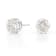 Cushion Cut White Lab-Grown Diamond H-I SI 14k White Gold Stud Earrings 1.50ctw