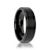 ORION Flat Black Tungsten Ring with Brushed Raised Center and Polished
Step Edges 6mm