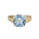 Lab Blue Spinel And White Cubic Zirconia 18k Yellow Gold Over Silver
March Birthstone Ring 3.79ctw