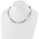 Sterling Silver Antiqued with 14K Accent Freshwater Cultured Pearl Necklace