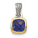 Rhodium Over Sterling Silver with 14k Accent Lab Created Sapphire Pendant