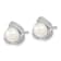 Rhodium Over Sterling Silver 6-7mm White Fresh Water Cultured Pearl
Necklace and Earring Set
