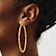 14k Yellow Gold 2 3/8" Polished Tube Hoop Earrings