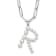 Rhodium Over Sterling Silver 3-5.5mm Freshwater Cultured Pearl LETTER R
18-inch Necklace