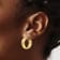 10k Yellow Gold 20mm x 2mm Polished Hoop Earrings