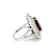 10.95 Ctw Garnet and 3.08 Ctw White Diamond Ring in 14K 2-Tone