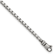 Sterling Silver Antiqued and Satin 3.2mm Box 8 Inch Chain